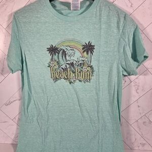 Beach Bum Graphic T-Shirt - Green